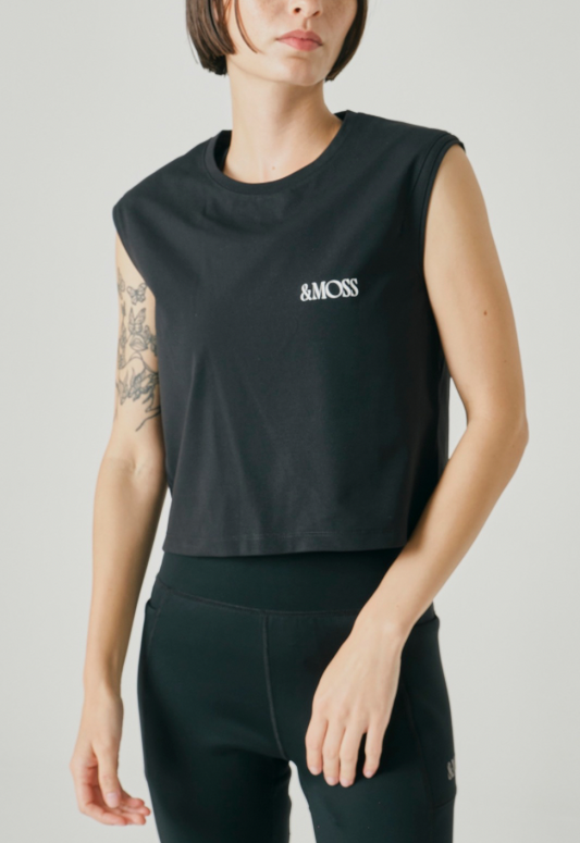 &MOSS 【クーポン割引】SMOOTH TOUCH BACKPRINT CROPPED T-SHIRTS（W）