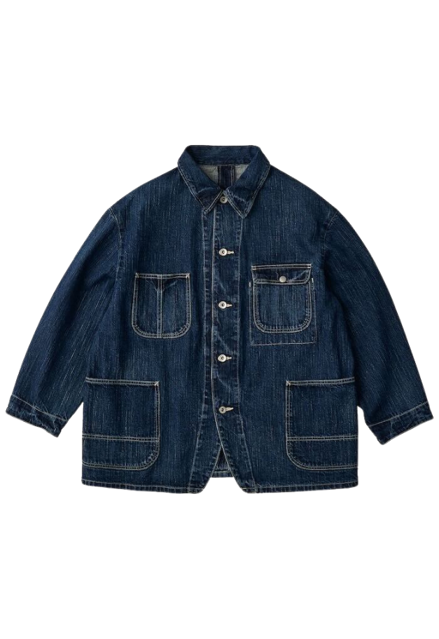 PORTER CLASSIC STEINBECK DENIM COVERALLS【NAVY/UNISEX  残S1点】