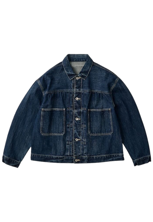 PORTER CLASSIC STEINBECK DENIM JACKET【NAVY】
