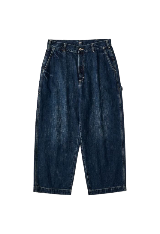 PORTER CLASSIC STEINBECK DENIM PAINTER PANTS【NAVY】