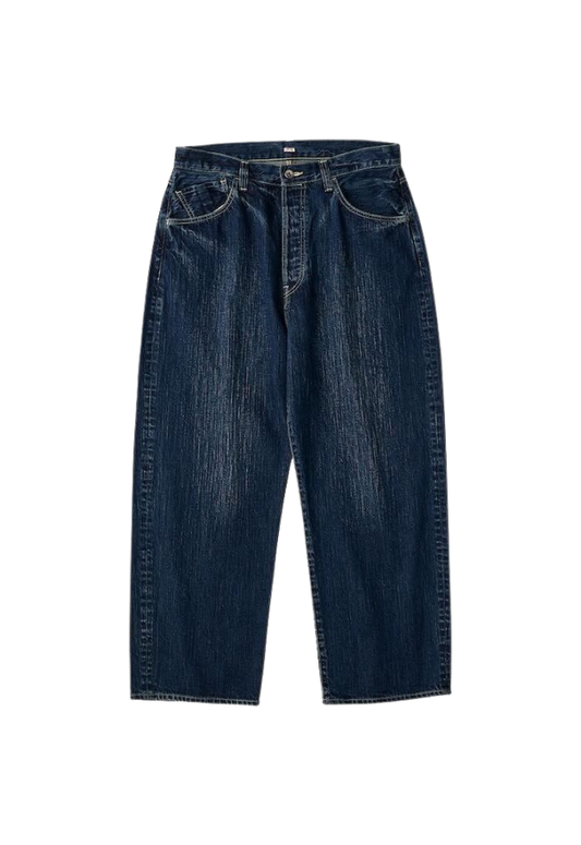 PORTER CLASSIC STEINBECK DENIM PANTS【NAVY】