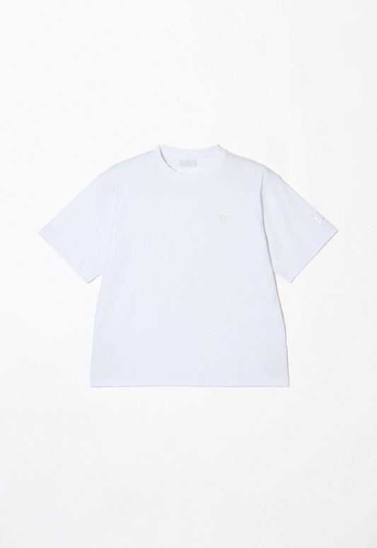 LE.NAN Short Sleeve Silicone Logo&Sleeve Print T-shirt