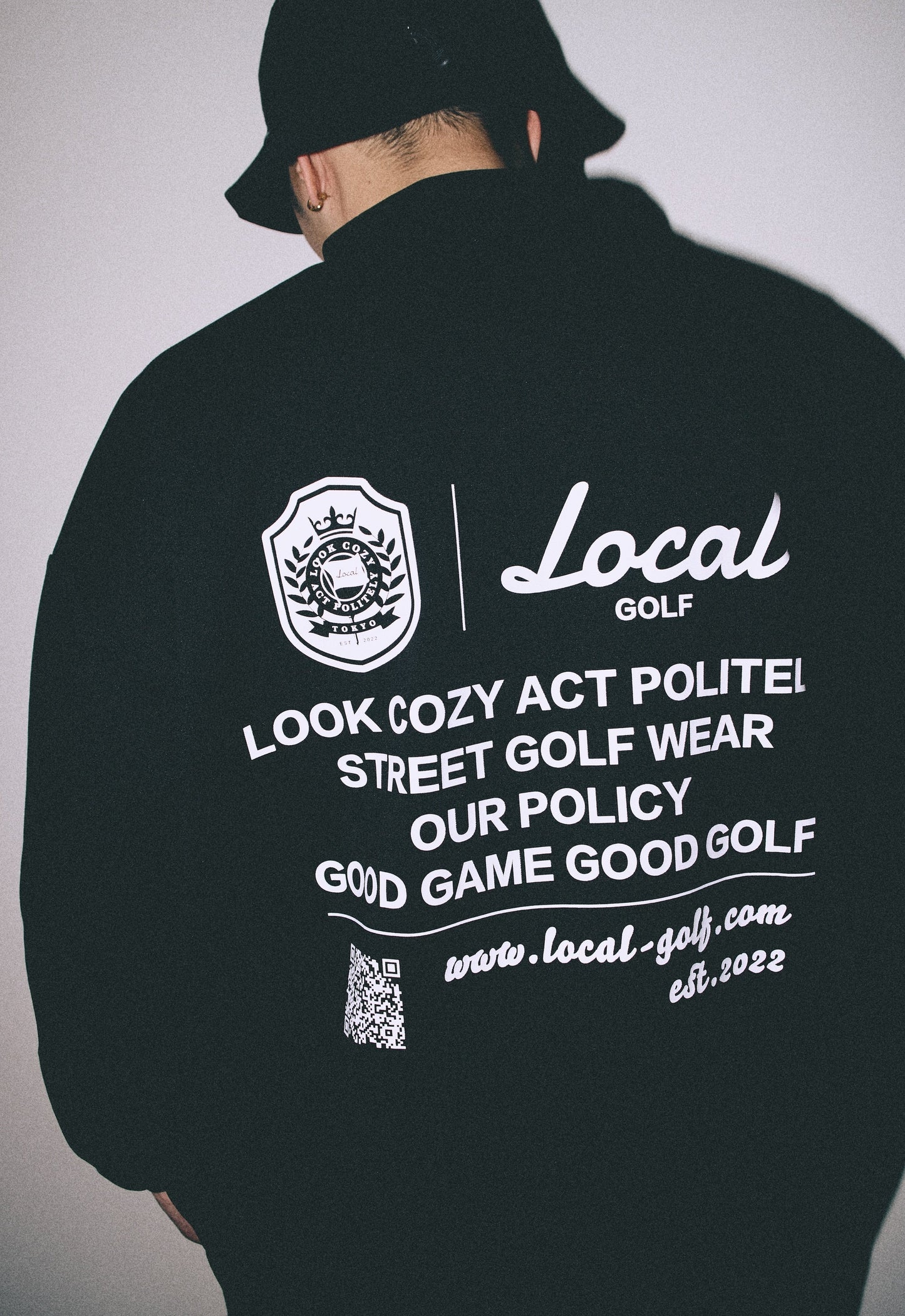 Local GOLF LGC Snap SWEAT | Black