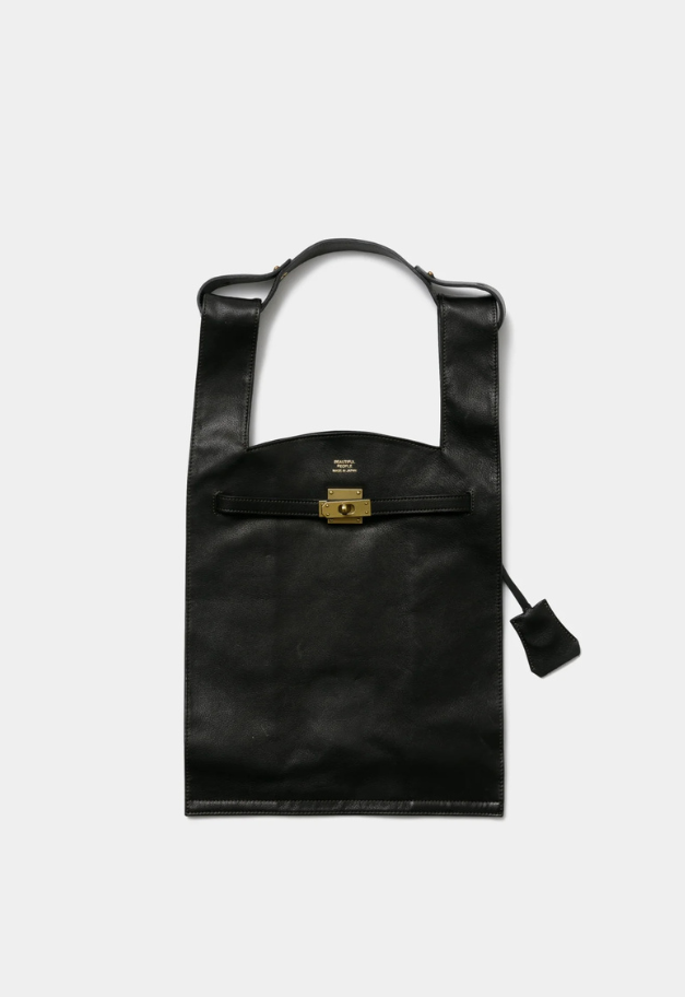 beautiful people oiled leather large market bag